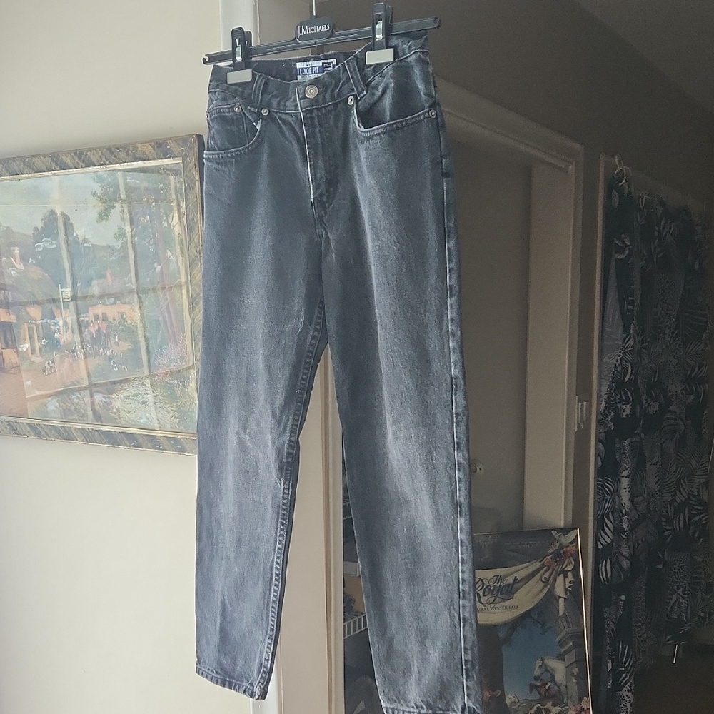 N19 Vintage Gap Denim Boys Best Basics Loose Fit 100% Cotton actally made in usa